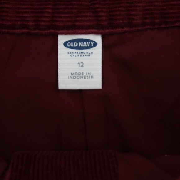 Old Navy Corduroy Skirt Maroon/Burgundy Size 12 - Picture 2 of 3